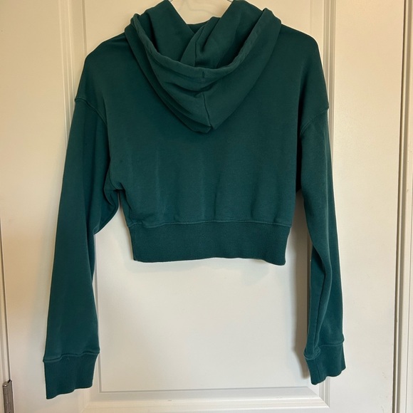 Puma Blue/green Cropped Long Sleeve Hoodie - Picture 10 of 10